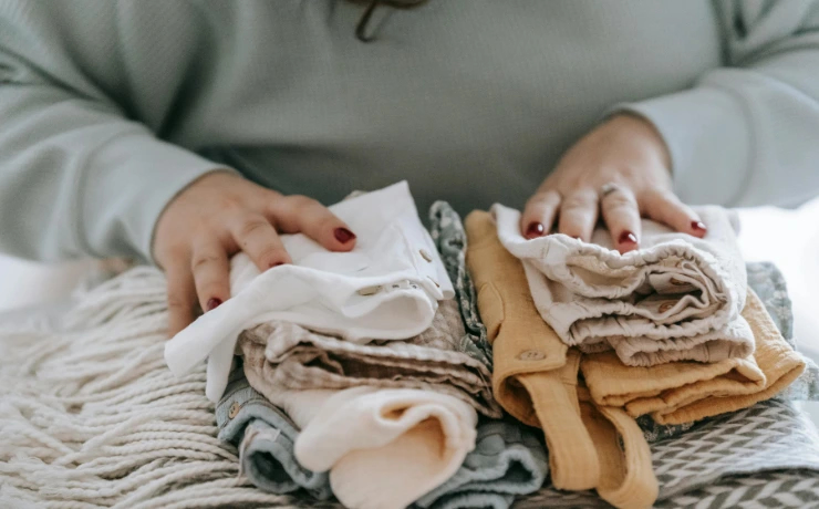 Baby clothes freshly washed