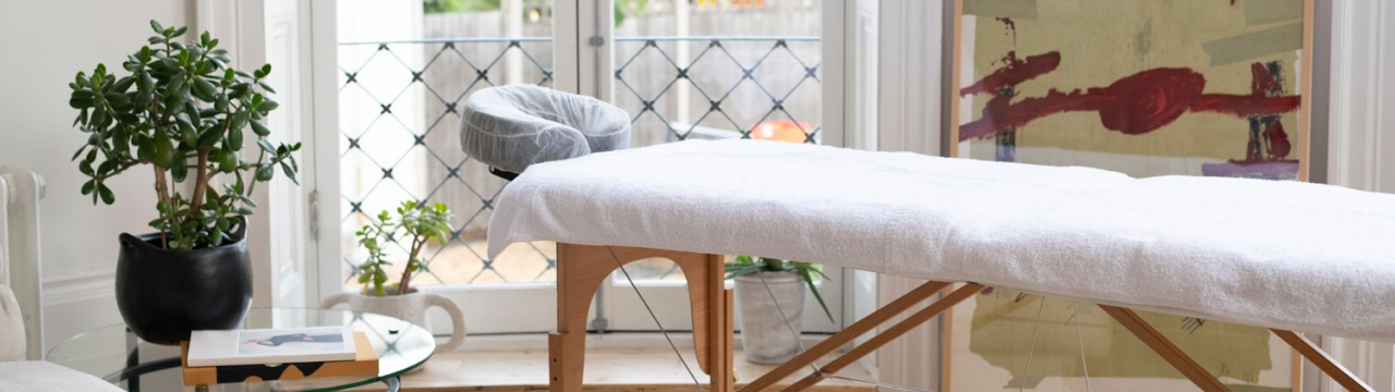 Table de massage portable pour massage à domicile