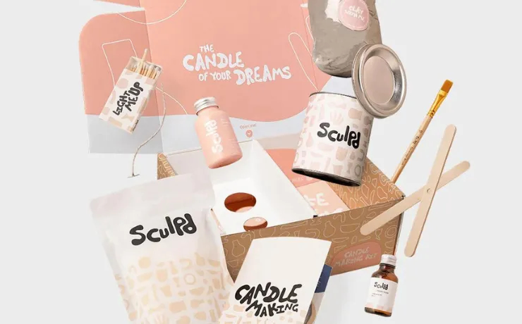 Sculpd at home candle making kit